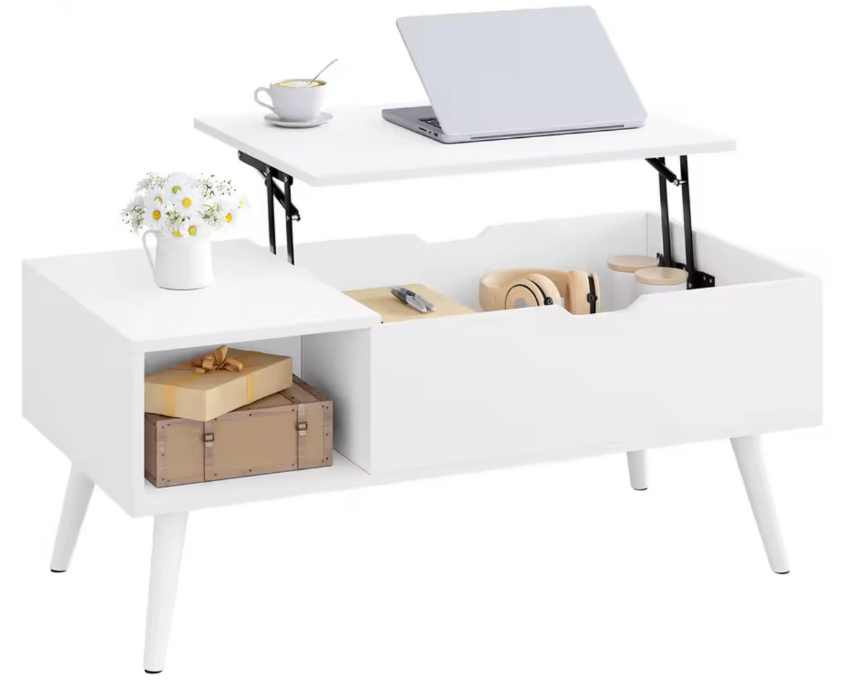 Table Basse Modulable Blanche | ElevoraHome