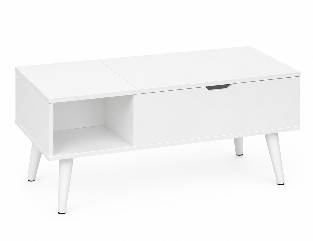 Table Basse Modulable Blanche | ElevoraHome