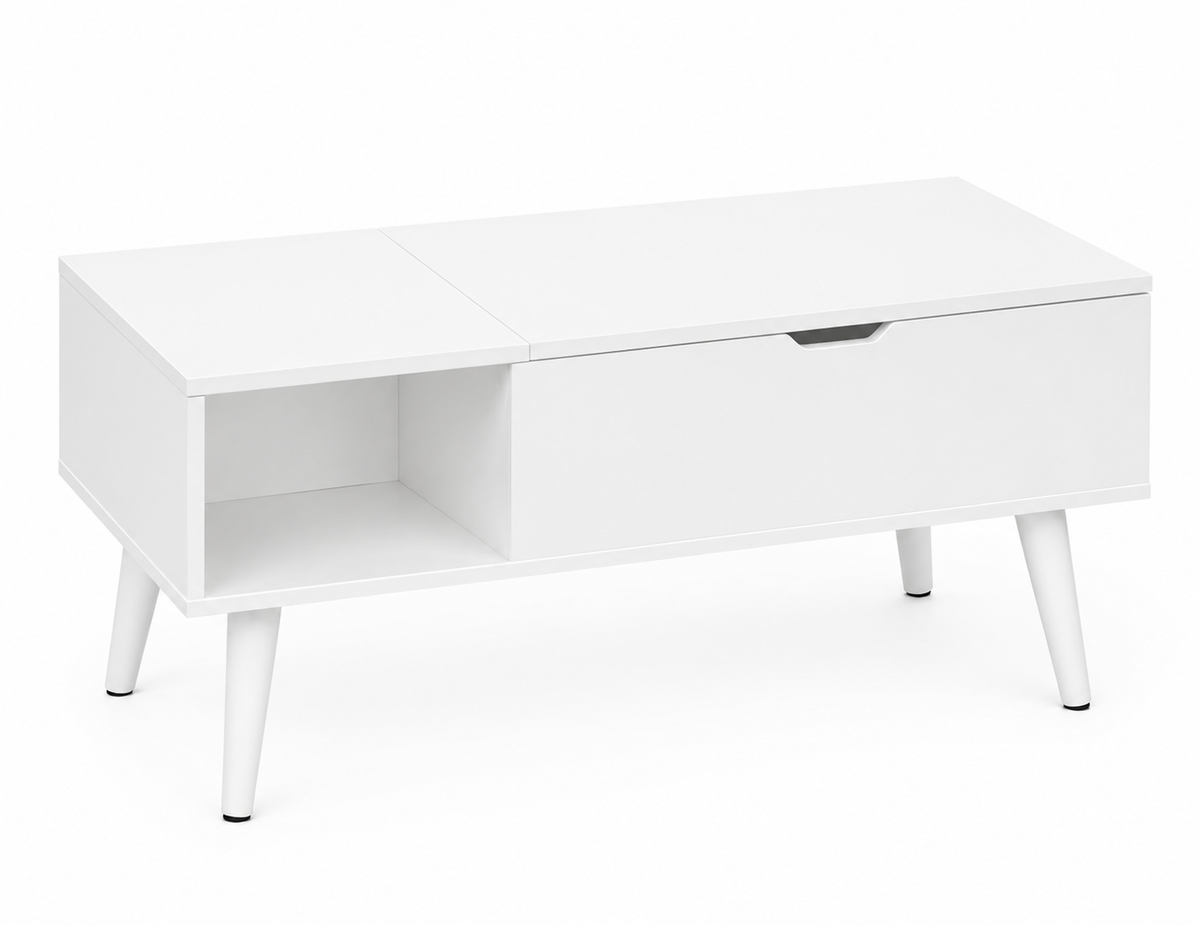 Table Basse Modulable Blanche | ElevoraHome
